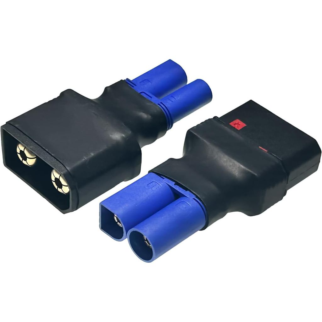 1 คู่อะแดปเตอร์ QS8 ถึง EC5, EC5 หญิง QS8-S ชาย -,EC5 ชาย QS8 หญิงสําหรับชาร์จ Lipo แบตเตอรี่ RC รถ,