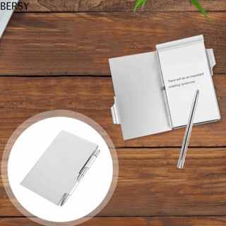 เบอร์ซี่ แผ่นจดบันทึกอลูมิเนียม,แบบพกพาพร้อมแผ่นบันทึกโลหะกร…