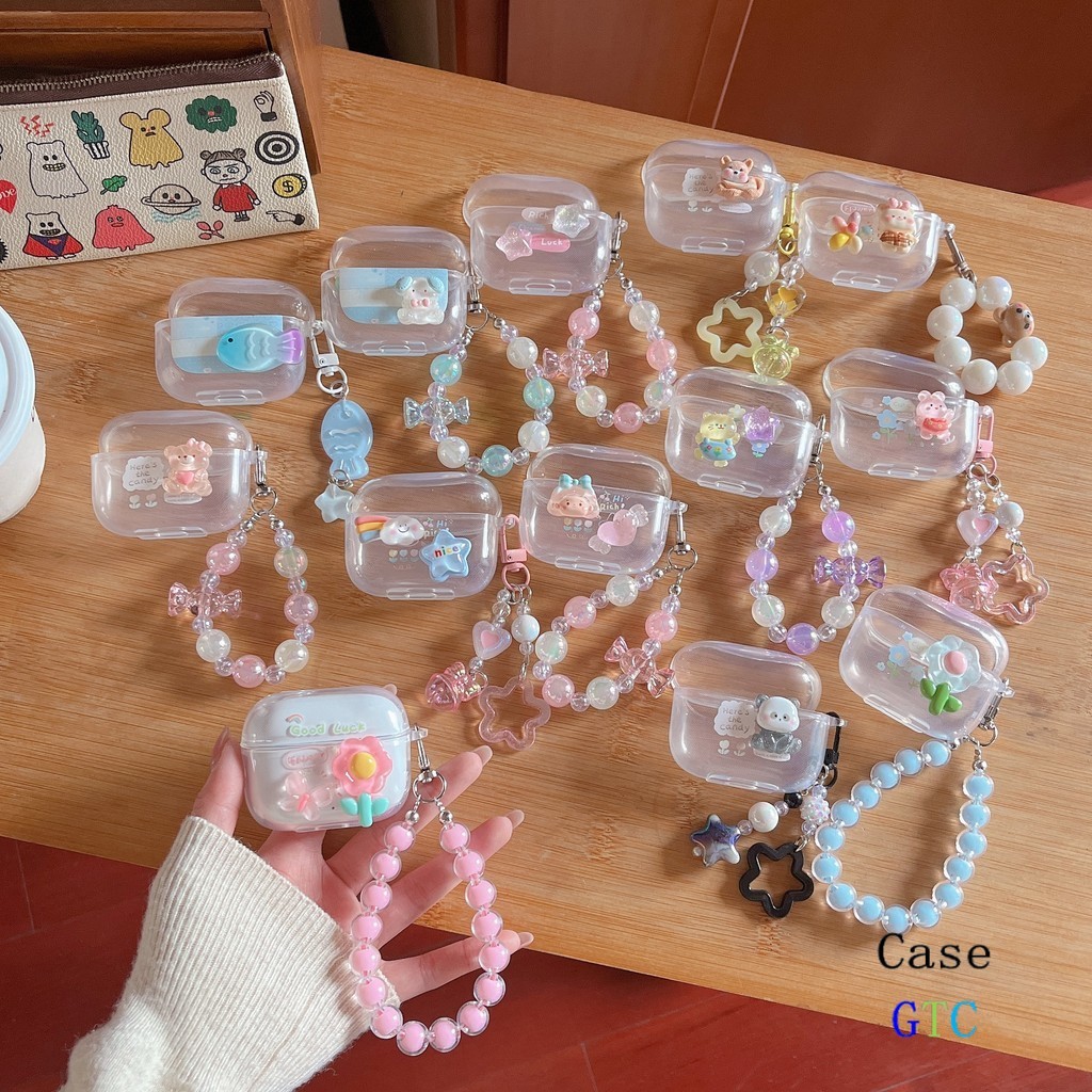 GTC เหมาะสําหรับ Monster XKT26 เคส Case เคสหูฟัง Creative star และลายดอกไม้