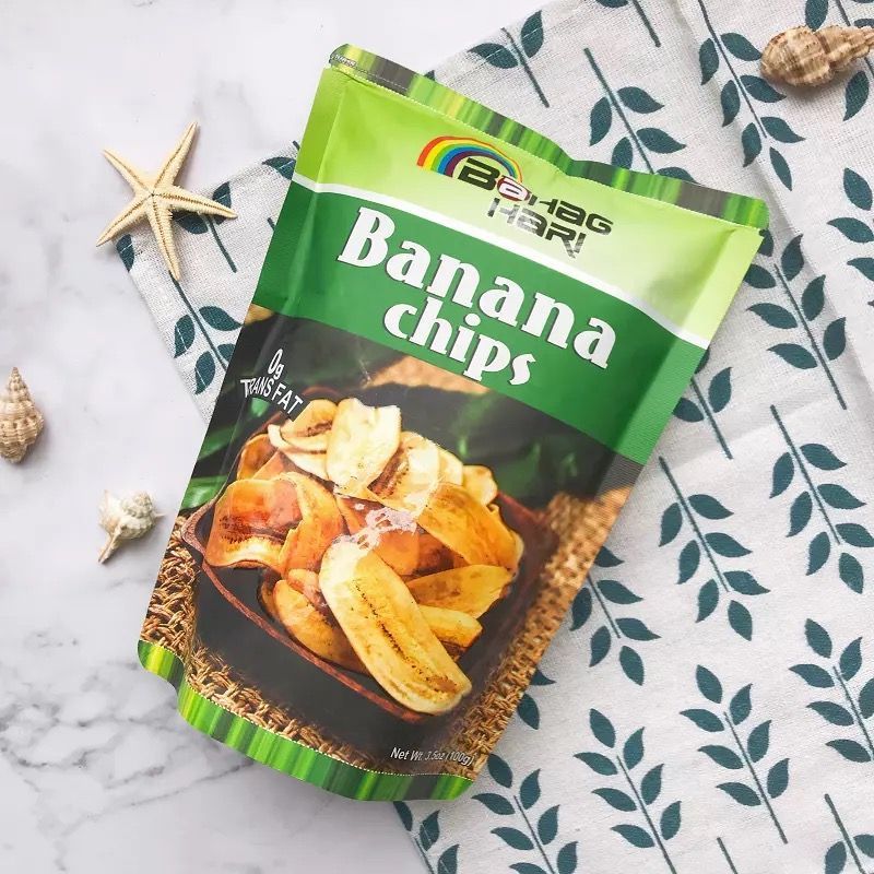 ฟิลิปปินส์ bahaghariBananaChips Snacks ผลไม้แห้ง กล้วยแห้งพิเศษ 100g Zhang Ziyi Same Style Snacks202