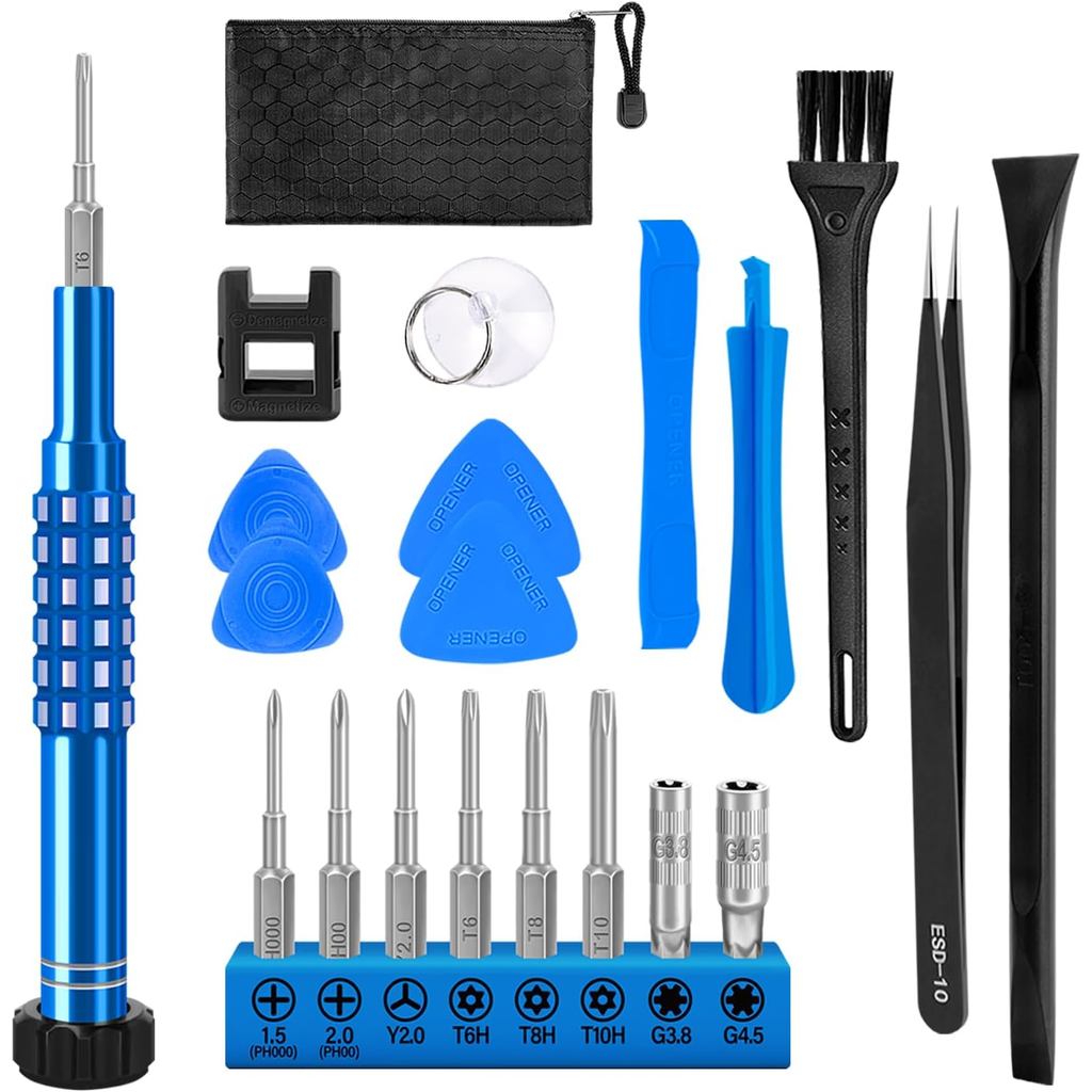 GISVAR ซ่อมชุดเครื่องมือสําหรับ Nintendo Xbox Switch PS3 PS4 PS5 Controller, 21PCS พร้อม Y2,T6H,T8H,
