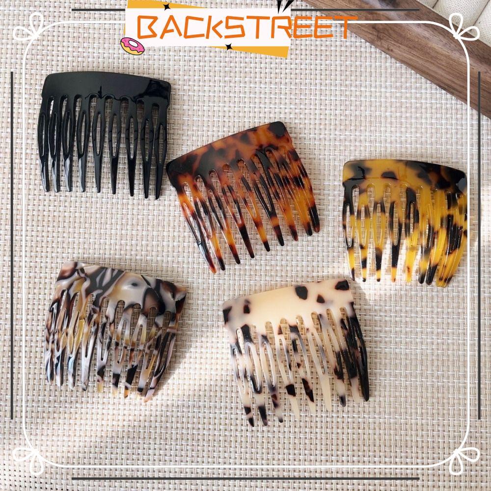 BACKSTREET Slide Hair Comb, Small French French Side Comb, Fashion Black Strong Hair Stying Accessor