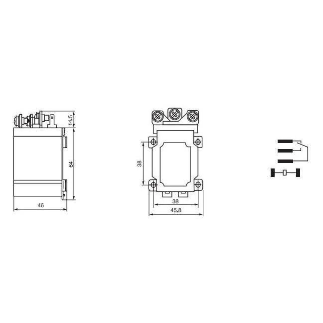 Kelln JQX-60F 1Z 60A High-power รีเลย์กันชนรถ 220V 40F-58F-63F