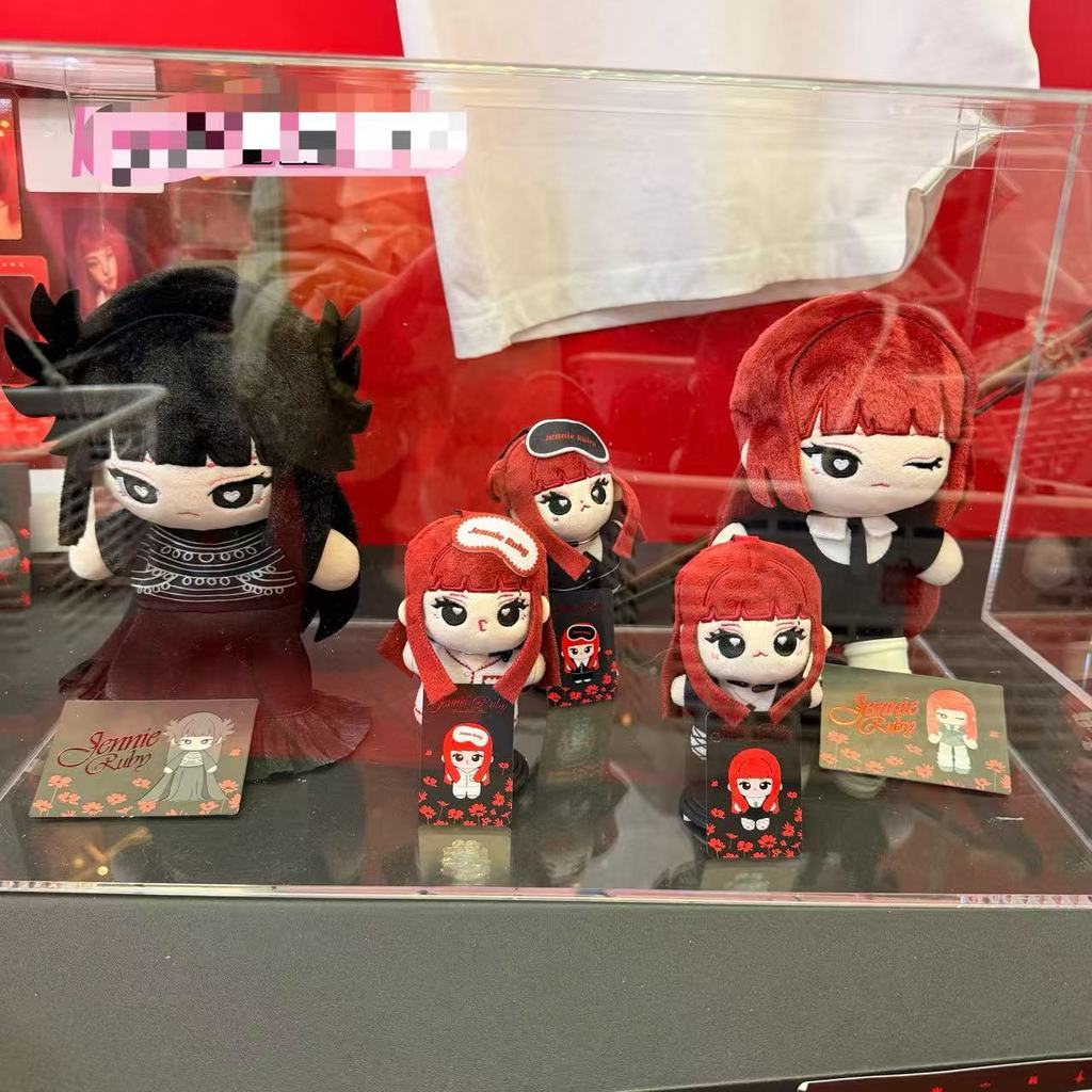 Miniso miniso Jennie กระพริบตุ๊กตาผ้าฝ้ายตุ๊กตาจี้ตุ๊กตา