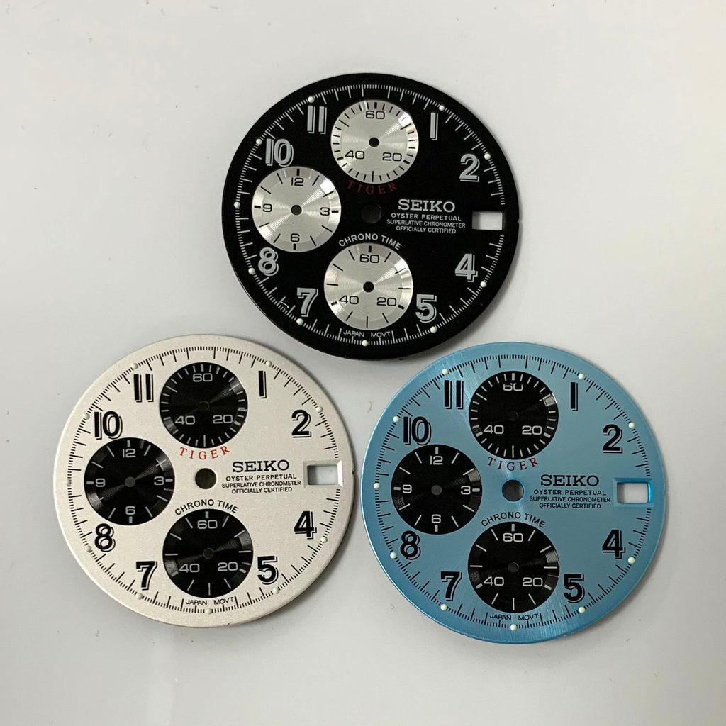 อุปกรณ์เสริมนาฬิกา Dial 29.8 มม.Dial Three-Eye Chronograph 6-Need Dial VK63 Movement Dial นาฬิกา