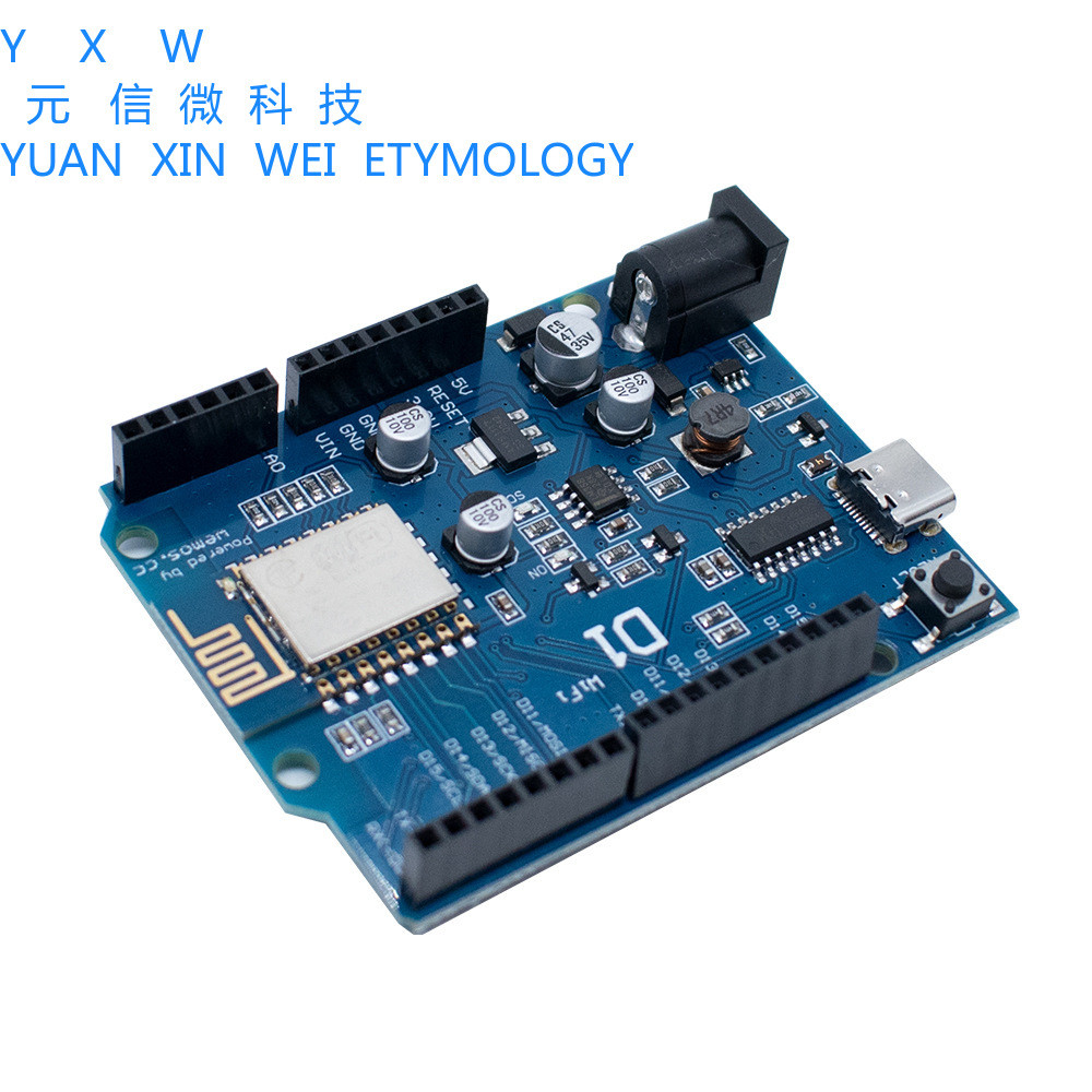 WeMos D1 WiFi UNO R3 บอร์ดพัฒนาตาม ESP8266 ESP-12E โมดูล TYPE-C อินเทอร์เฟซ