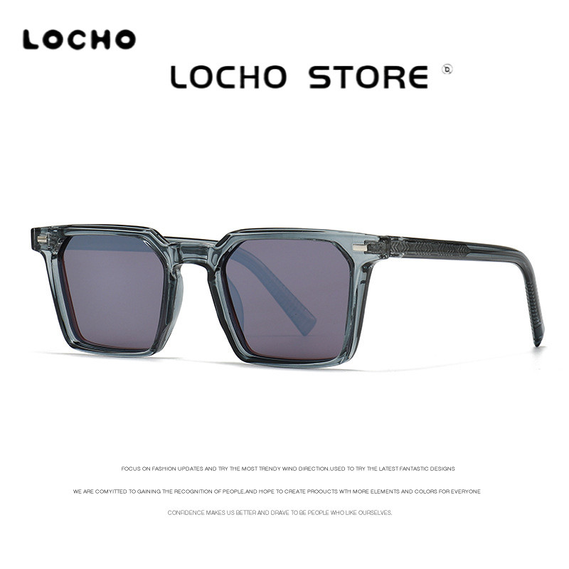 LOCHO 2026 แว่นกันแดดโพลาไรซ์รุ่นใหม่พร้อมกรอบสี่เหลี่ยมดีไซน์ไม่ซ้ําใครเสน่ห์อินฟินไนท์หน้าเทรนด์ซันไชน์ฤดูร้อน