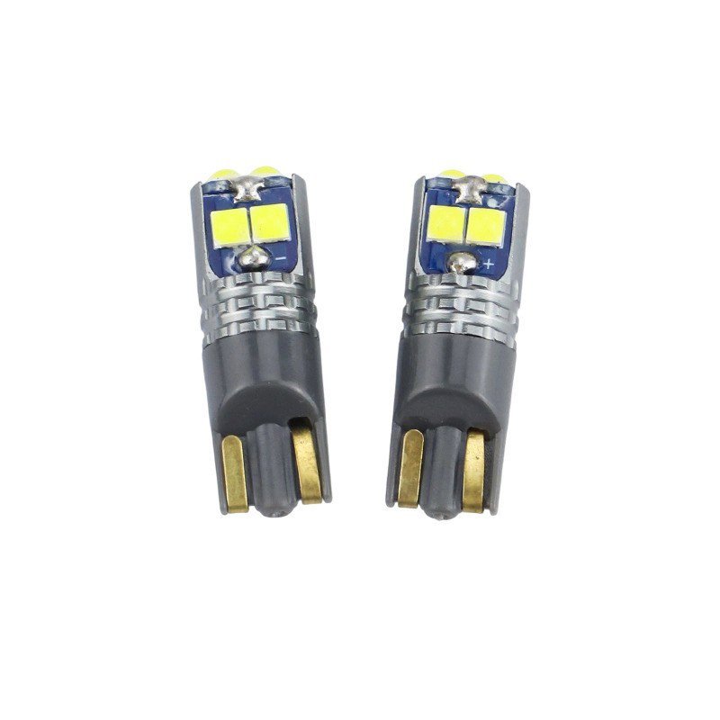 ไฟป้ายทะเบียน LED รถยนต์ T10 3030 6SMD แรงดันไฟฟ้ากว้าง W5W ไฟประตูถอดรหัสสัญญาไฮไลท์หลอดไฟตัวบ่งชี้