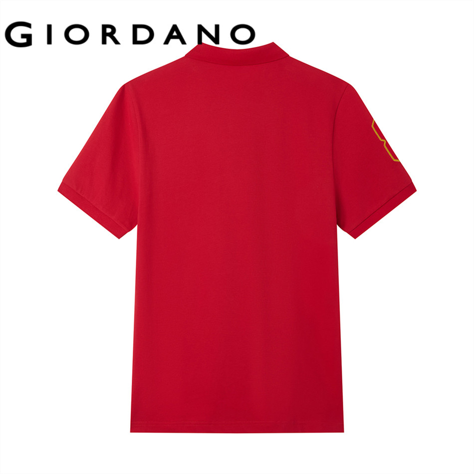 GIORDANO قميص بولو رجالي 3D Lion Slim — صورة 6