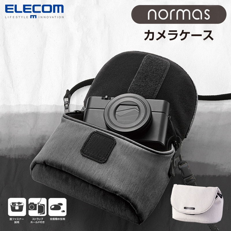 ELECOM กระเป๋ากล้องดิจิตอล เหมาะสําหรับ Fuji X กระเป๋ากล้องครึ่ง Sony การ์ดสีดํา 7 Ricoh GR3 กระเป๋า