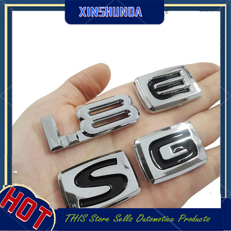 XSD 1 x ABS 1.8 EGS ตัวอักษรโลโก้ Auto รถด้านหลังตกแต่งป้ายสัญลักษณ์สติกเกอร์รูปลอกสําหรับ TOYOTA IN