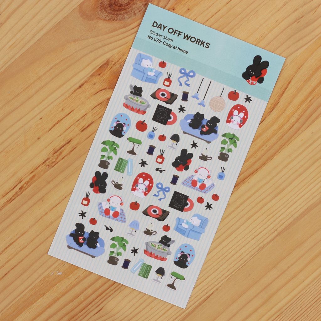 DOW Sticker Sheet Cozy ที่บ้าน