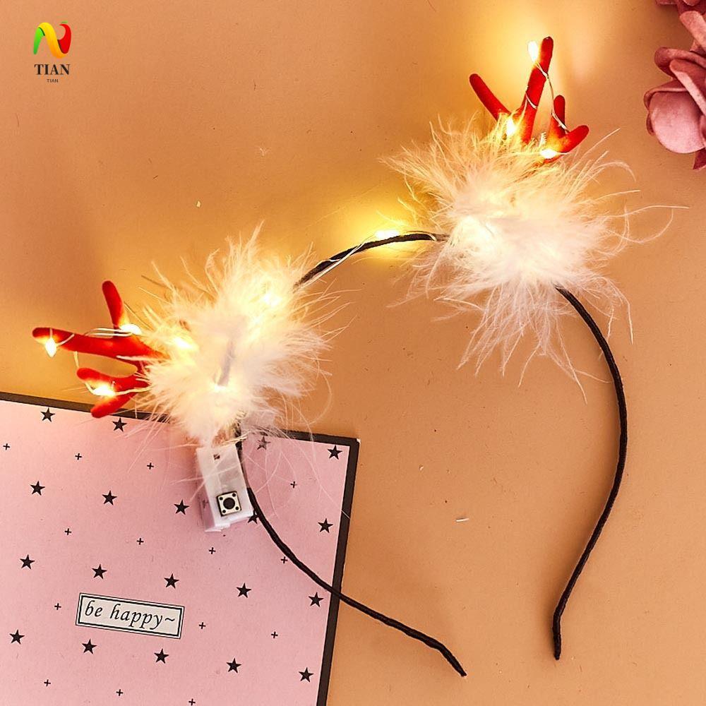 INQUIRY IMPACT ผู้หญิงผม Hoops วันเกิด Luminous Plush คอสเพลย์ Vocal คอนเสิร์ต Elk Antler