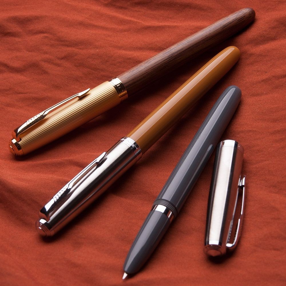 Jinhao 86 Dark Tip Fountain ปากกาคลาสสิกโบราณเกรดสามนักเรียนประดิษฐ์ตัวอักษร Fountain ปากกา ef Tip I