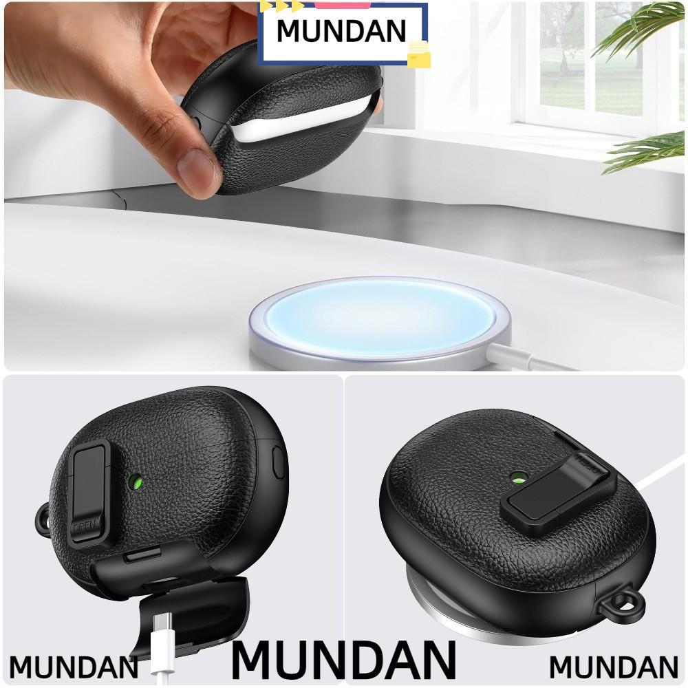 MUNDAN ป้องกัน,หูฟัง TPU กันกระแทก,แบบพกพาคุณภาพสูงพร้อมคาราบิเนอร์พร้อมขาตั้งโทรศัพท์ Buds อุปกรณ์เสริมสําหรับ Huawei FreeBuds Pro5 ใช้การเดินทาง