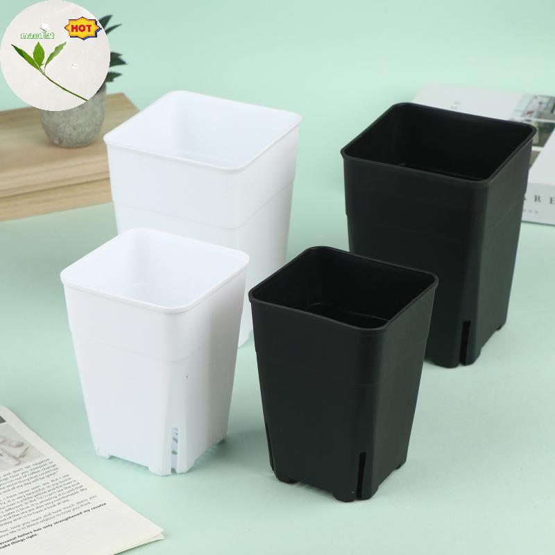 Mud Square Deep Nursery Pot วัสดุพลาสติก ing ถ้วยสําหรับต้นไม้และดอกไม้ Growth เหมาะสําหรับอุปกรณ์ทํ