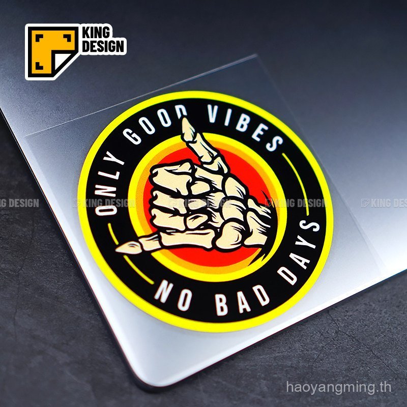 พร้อมสต็อก 666 Gesture Motorcycle Sticker Creative