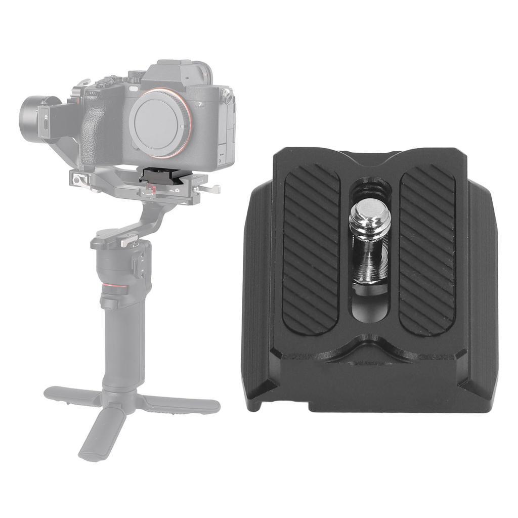 Caoyuanstore Quick Release Plate อลูมิเนียมอัลลอยด์กล้องอะแดปเตอร์ติดตั้งสําหรับ RS3 RS 3 Mini Pro 2