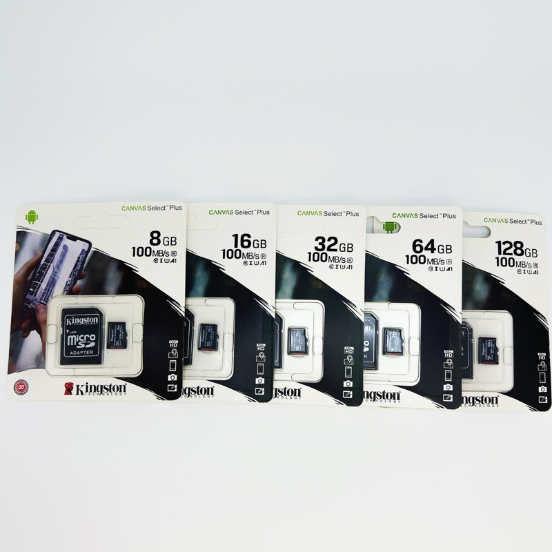 ⚡️ของแท้⚡️ SD🔥 Kingston Memory Card Micro SD 16GB 32GB 64GB 128GB Class 10 คิงส์ตัน เมมโมรี่การ์ด