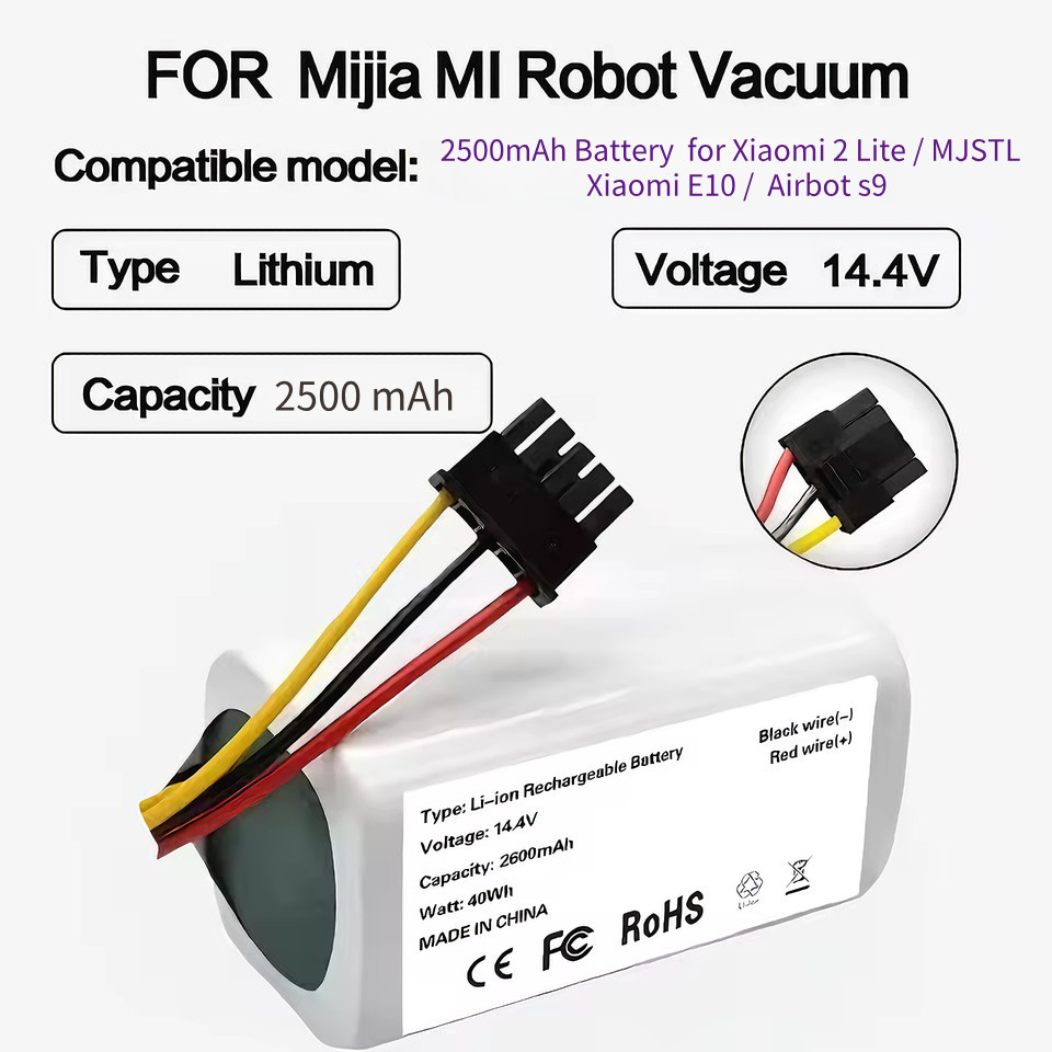 แบตเตอรี่ 2500mAh สําหรับ Xiaomi 2 Lite / MJSTL / Xiaomi E10 / Airbot s9