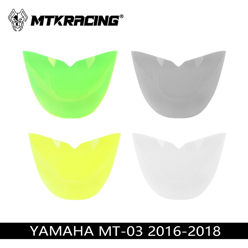 ใช้ได้กับ Yamaha MT-03 MT-25 16-18 ปี Modified ไฟหน้า Protection Film ไฟหน้า เลนส์ Shield Patch