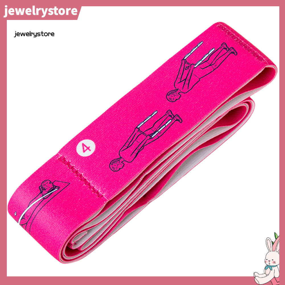 JEW Elastic Yoga Pilates Stretch Strap Belt Fitness Resistance Band อุปกรณ์ยิม
