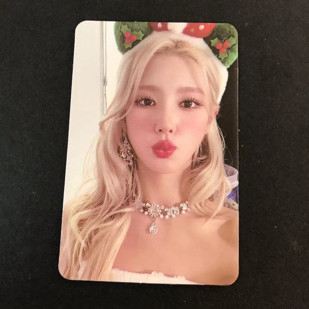 (G) I-DLE ตุ๊กตาผู้หญิง I Love การ์ดพิเศษเปลือยพิเศษ DMM4.0 หน้าคริสต์มาสกลั่นริมฝีปาก Zhao Meiyan