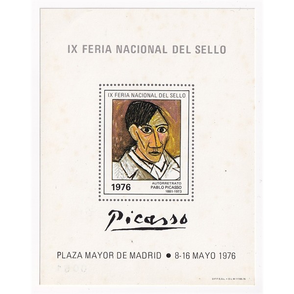 [LIQUIDATION] แผ่นแสตมป์ไปรษณีย์สเปน - Picasso | สเปน - Pablo Picasso 1976 (1) | มิ้นท์ (โปรดอ่านคํา