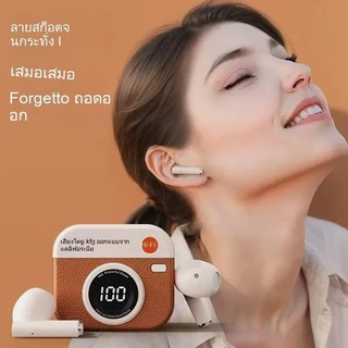 ลำโพงบลูทูธทรงกล้อง ลำโพงวินเทจพกพา เสียง HiFi ชาร์จได้ มีไฟ 3 สี S00263