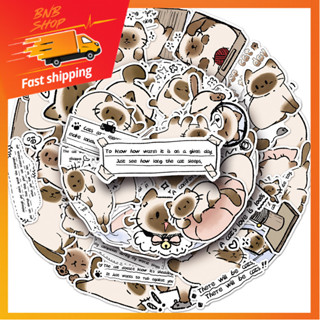 🍀ส่งจากไทย🍀 50แบบ สติกเกอร์ การ์ตูน แมวไทยสยาม วิเชียรมาศ Si…