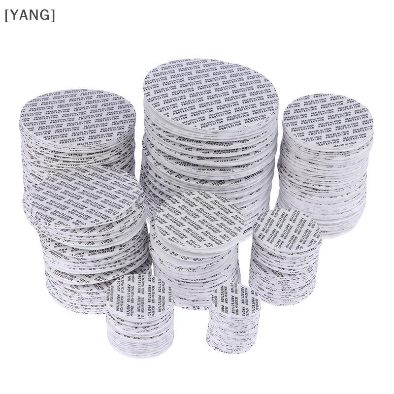 [YANG] 200 ชิ้น Self-กาวโฟมความดัน Sensitive Seal หมวกซับ Tamper ทนซีลสําหรับเครื่องสําอาง Jar ขวดหม้อ 20 มม.-82 มม.null