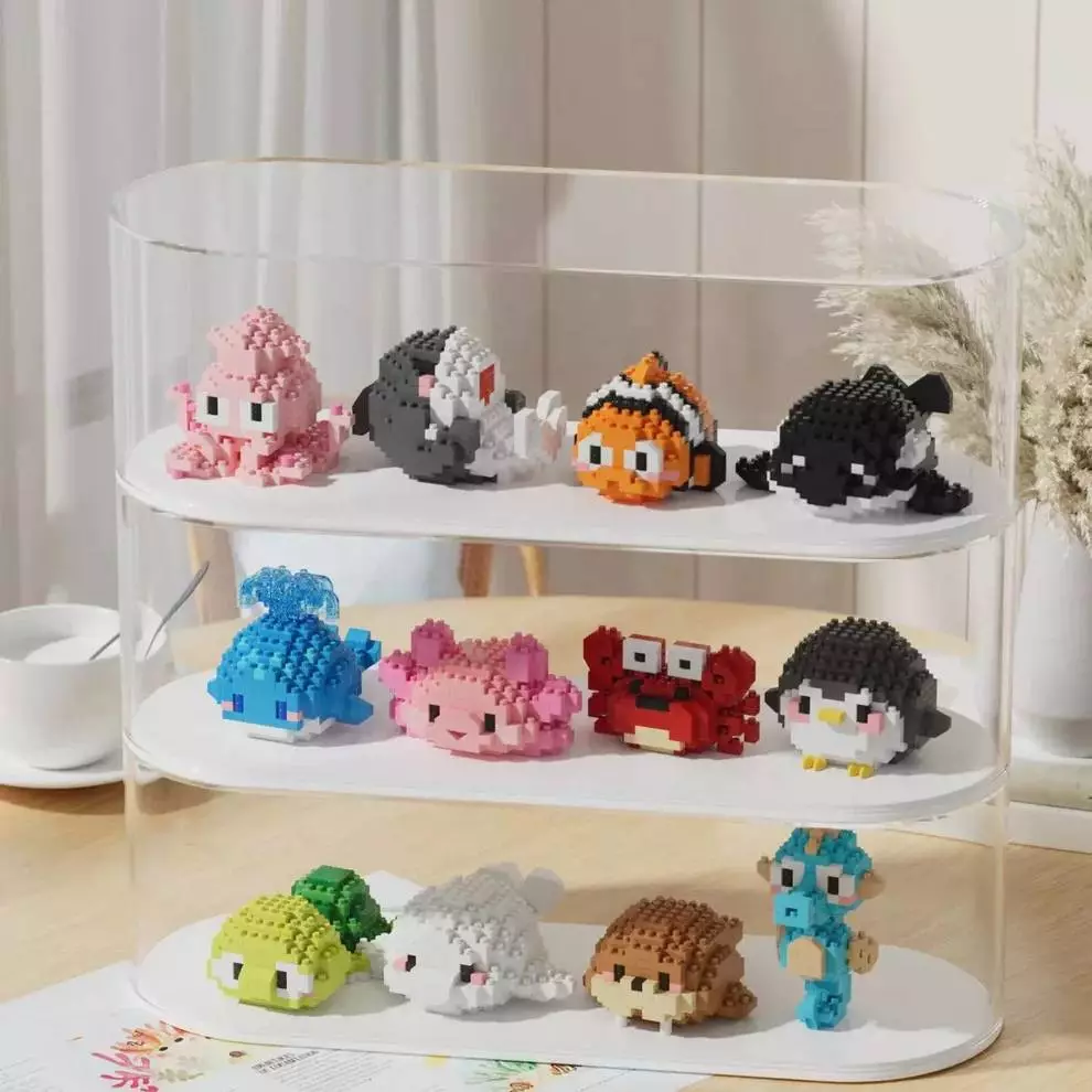 ของเล่นตัวต่อ ลายสัตว์ใต้ท้องทะเล MARINE LIFE ขนาดเล็ก น่ารัก