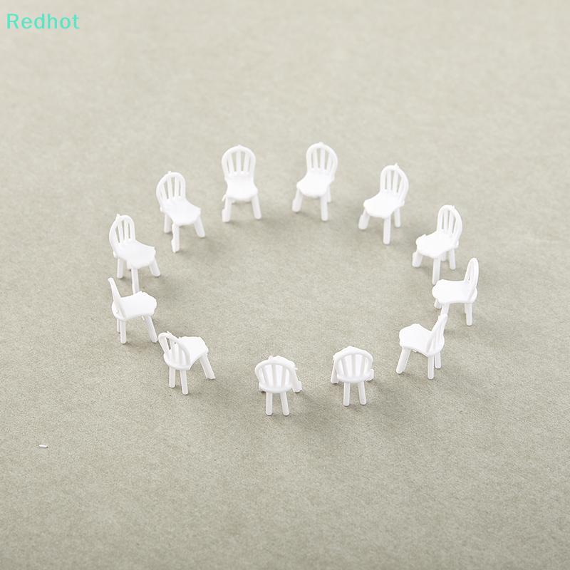 <Redhot> 8/10 ชิ้น 1:75 Scale Dinning Miniature เก้าอี้บ้านตุ๊กตาตกแต่งเฟอร์นิเจอร์ลดราคา
