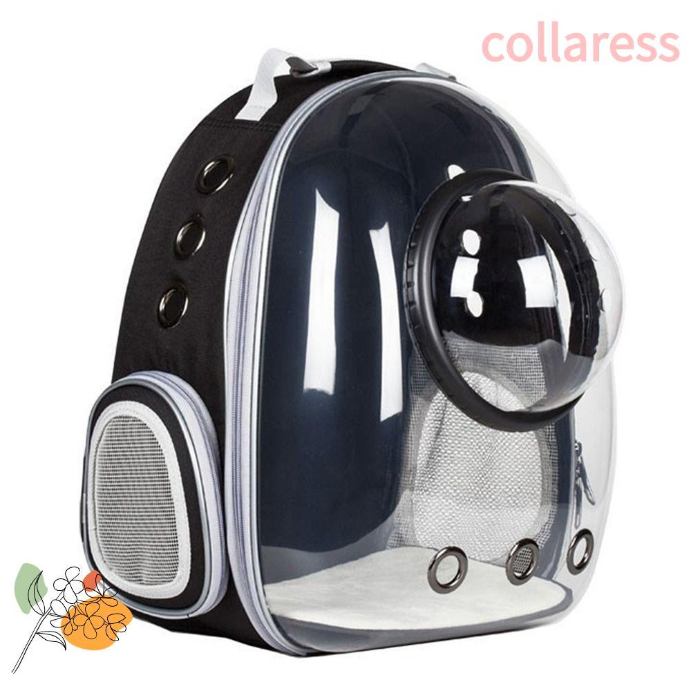 COLLARESS Pet Carrying Bag, Space Capsule Transparent Pet Cat Carrier, Portable Dome Breathable Cat 