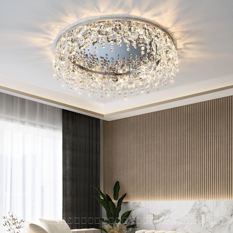 Ceiling Lamp Bedroom Lamp Master Bedroom2025New Year's Room Lamp Modern Simple Study Lamp Crystal La