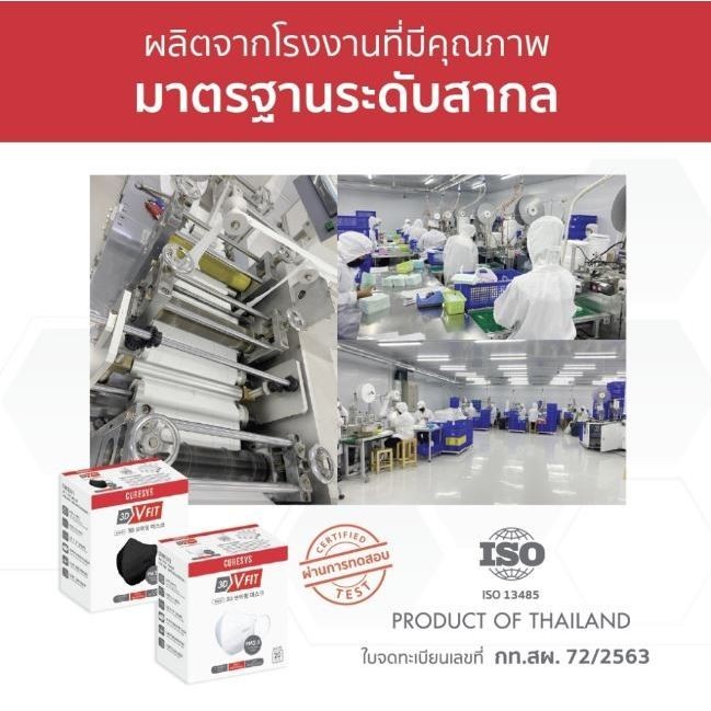 Curesys 3D V-fit mask เคียวร์ซิส หน้ากากอนามัย (20 ชิ้น)/Curesys 3D Premium Medical Face (50ชิ้น) - รูปที่ 4