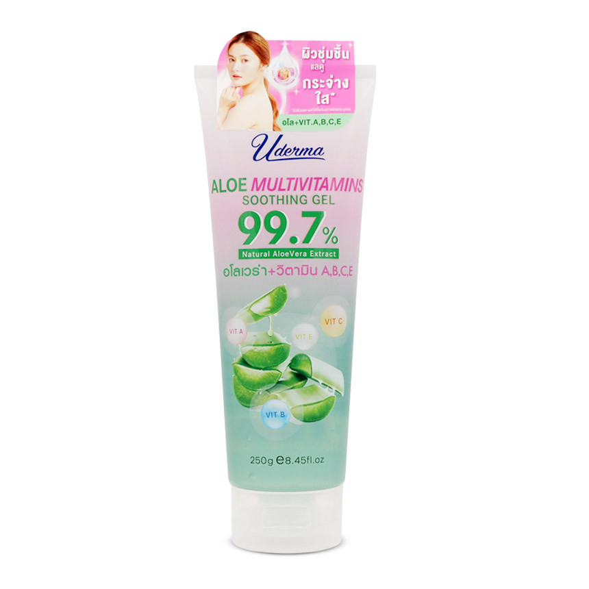 Uderma Aloe Multivitamins Soothing Gel หลอด 250 g