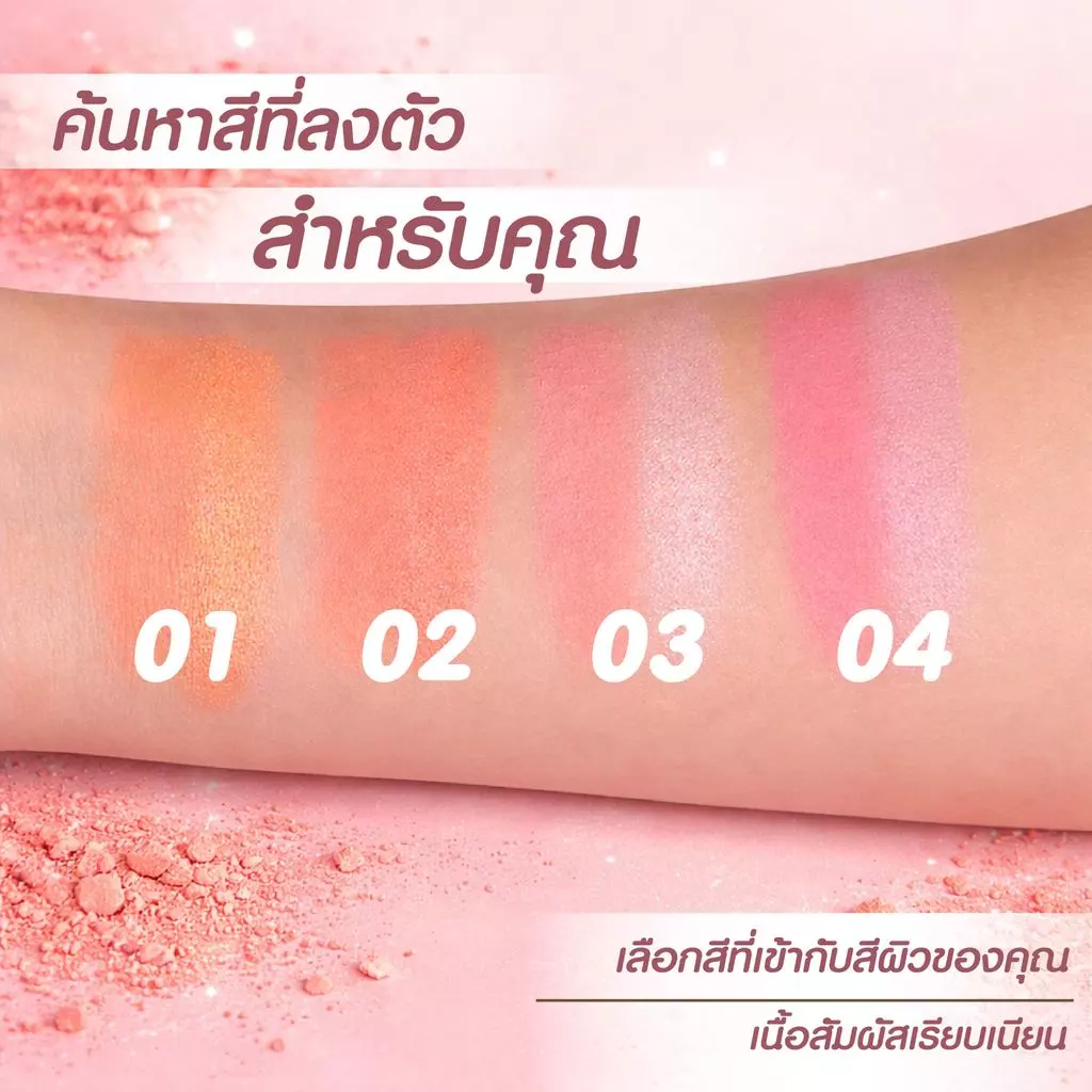 PALA Beauty Ombre Bicolors Powder Blusher บลัชออนฝุ่น 2 สี แก้มฉ่ำ thumbnail 3