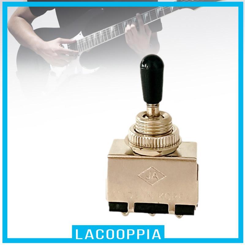 [Lacooppia] Guitar 3 Way Toggle Switch สําหรับกีตาร์ไฟฟ้าโลหะ Enclosed สําหรับผู้เริ่มต้น