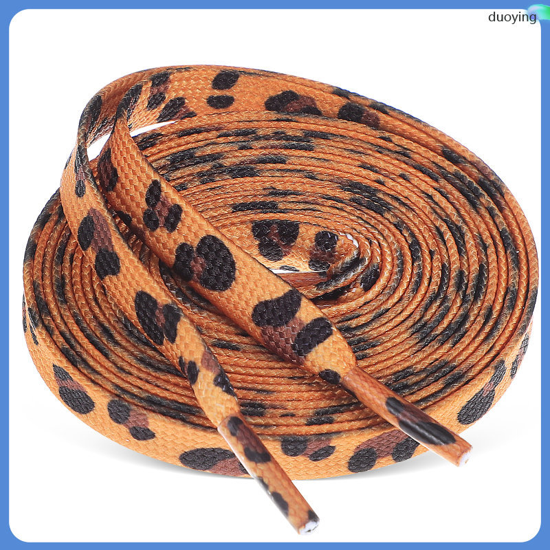 Sneaker Laces Shoe Leopard Print for Walking Shoes duoying