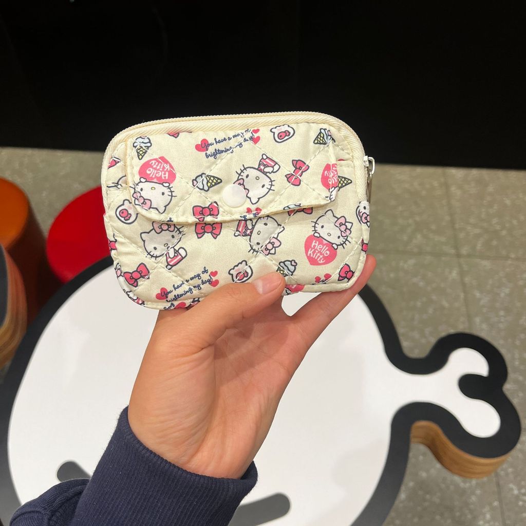 กระเป๋าถือเหรียญ>Hello Kitty น่ารัก กันน้ำ มีซิป สำหรับผู้หญิง