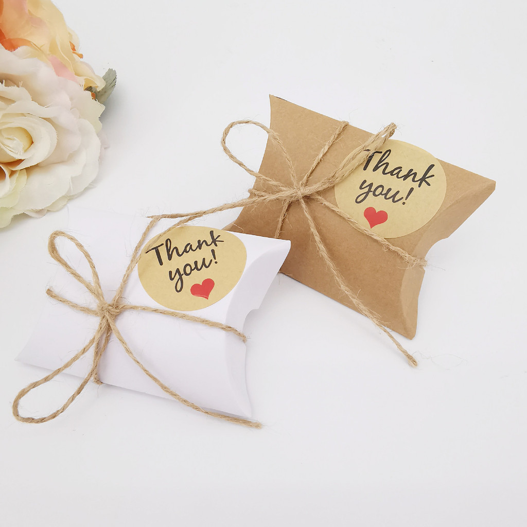 กล่องของขวัญทรงหมอน เรียบหรู ดูแพง ใส่ขนม จิวเวลรี่ ของฝาก ชำร่วย เพิ่มมูลค่าของขวัญทันที 9x6x2.5ซม พร้อมส่ง - รูปที่ 6