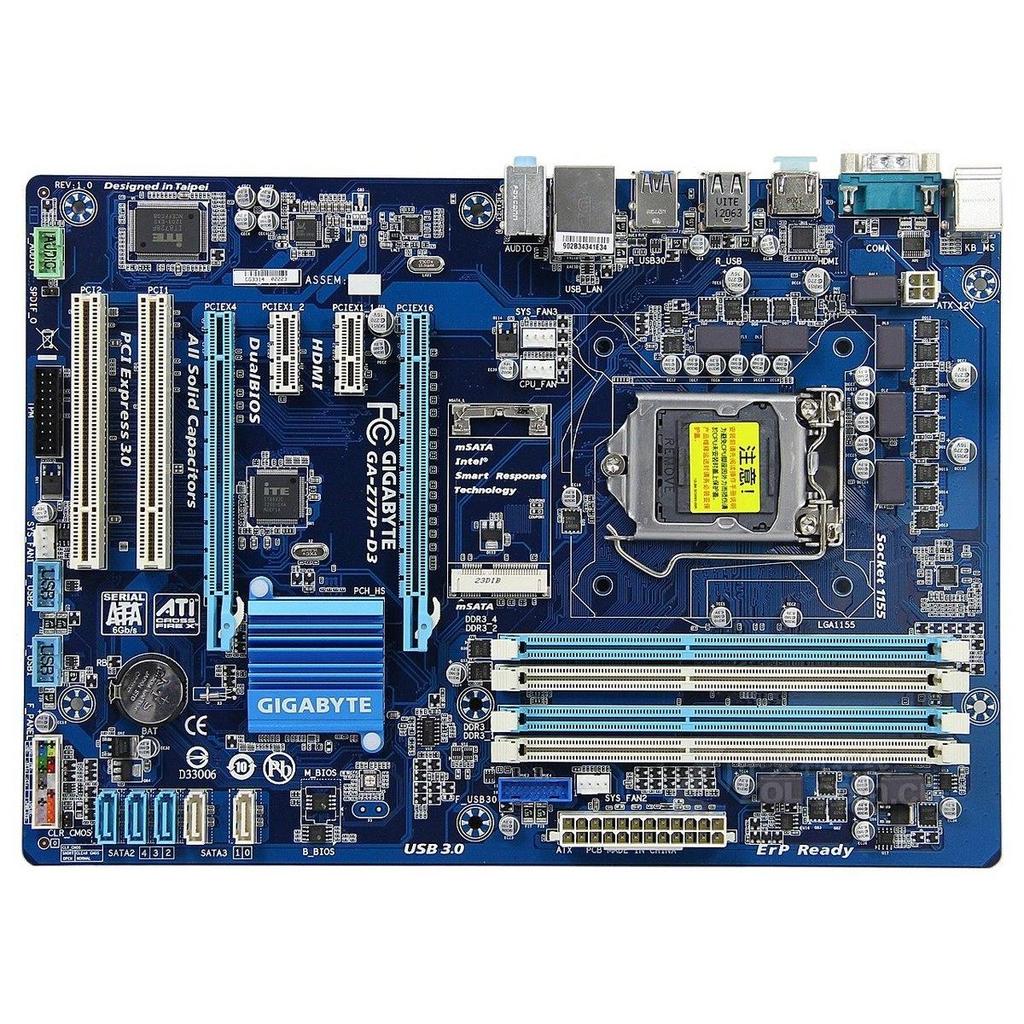 Z77 เมนบอร์ด Gigabyte/Gigabyte GA-Z77P-D3 1155 เมนบอร์ดรองรับ 1230 V2 3470
