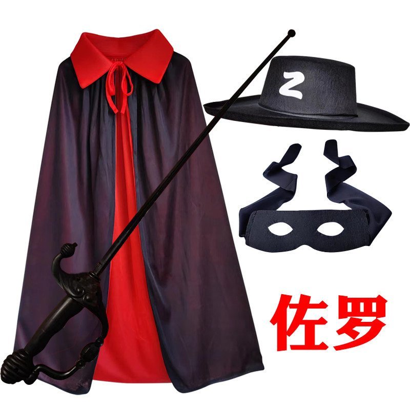 เครื่องแต่งกาย.Cosplay.Zoro.ฮาโลวีน.สำหรับเด็ก.ชุดรวมเสื้อคลุม.หมวก.และดาบ
