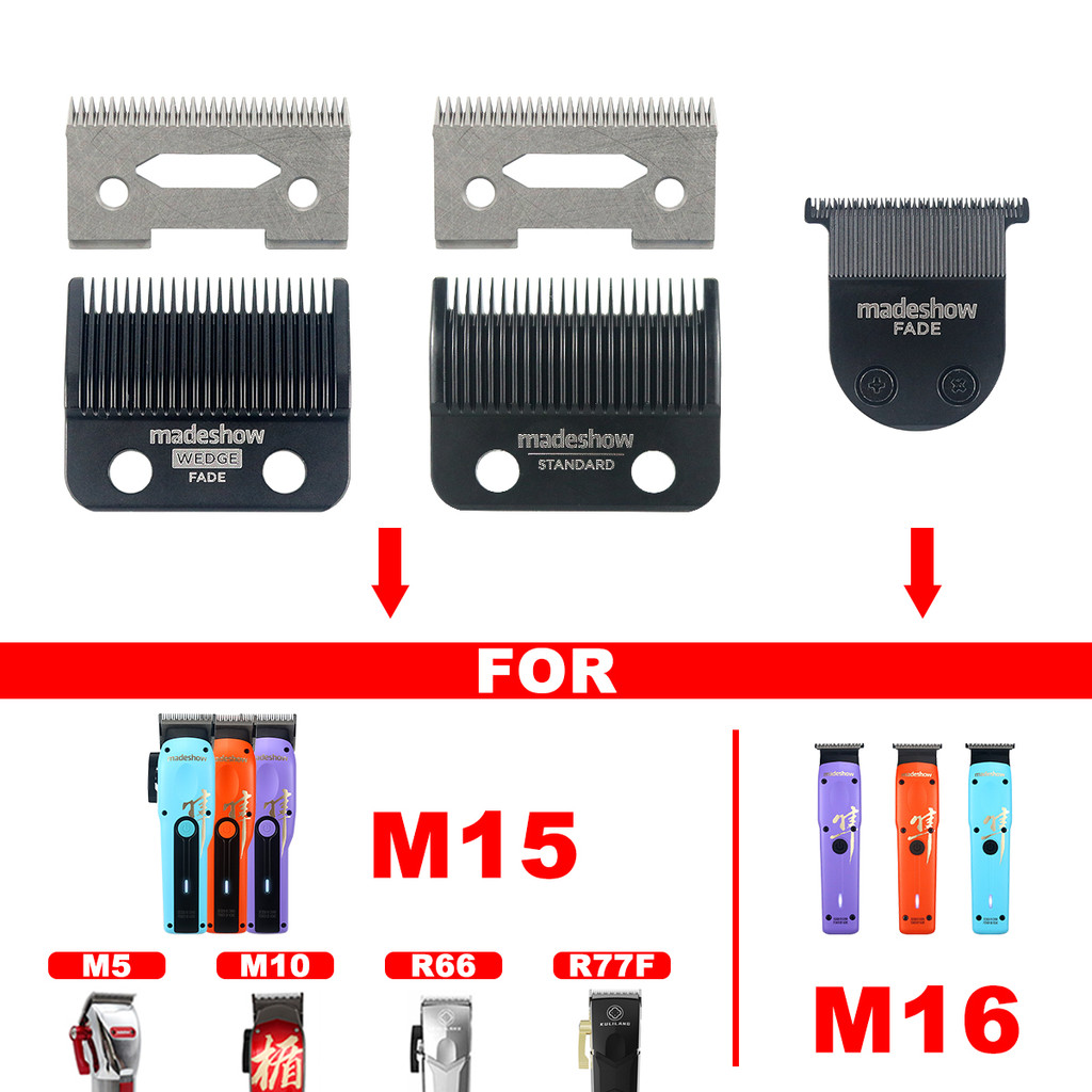 สําหรับ MADESHOW M15 M16 ผม Clipper สําหรับผู้ชายเปลี่ยนใบมีด Professional ผม Clipper สําหรับร้านตัด