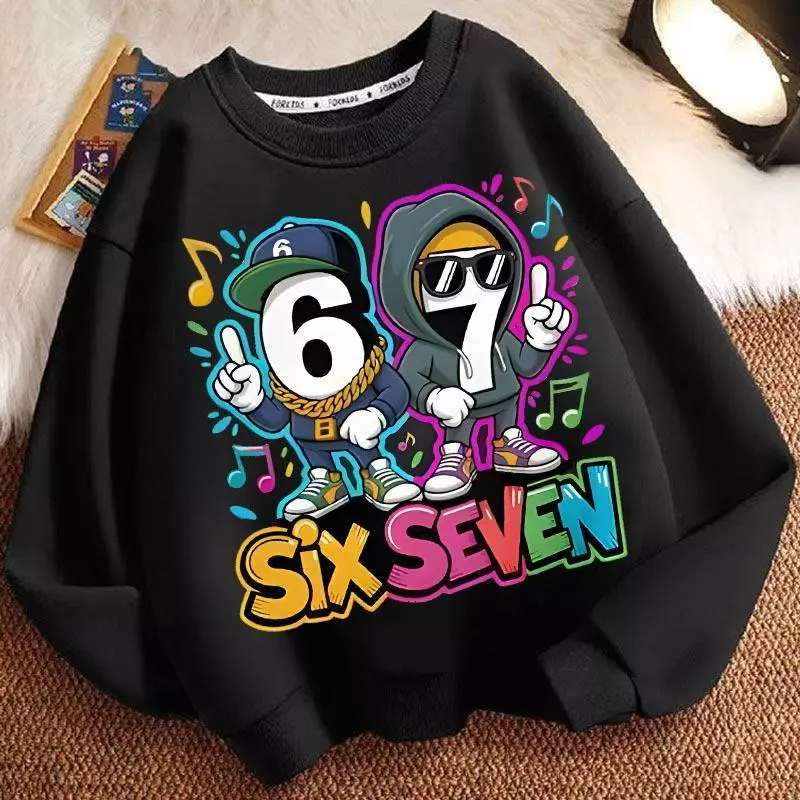 kidsเสื้อยืดเด็ก 67 ลวดลายพิมพ์ เสื้อสเวตเตอร์เด็กแฟชั่น เสื้อยืดแขนยาวลำลองสำหรับเด็กชายและเด็กหญิง คอกลม เสื้