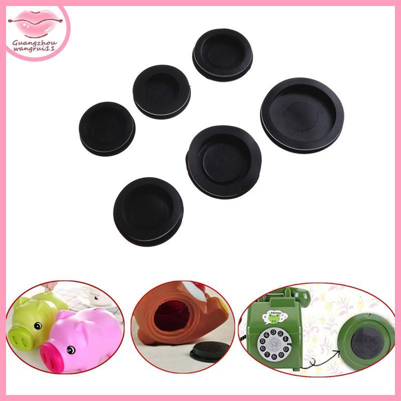 [GZ] 5 ชิ้นยางกล่องประหยัดเงิน Piggy Bank ปิดปลั๊ก Stopper Cover 34 มม.-50 มม.TH