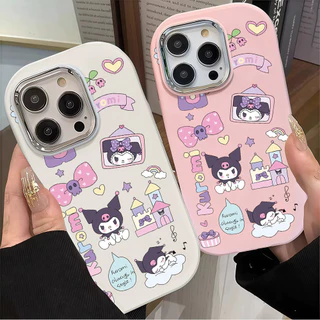 ส่งของเร็ว เคสสำหรับไอโฟน12 การ์ตูนคุลมี สนุก เคสมือถือกล้องสีเงิน for IPhone17 16 11 12 13 14 15Pro MAX XS XR 6/7/8PLUS
