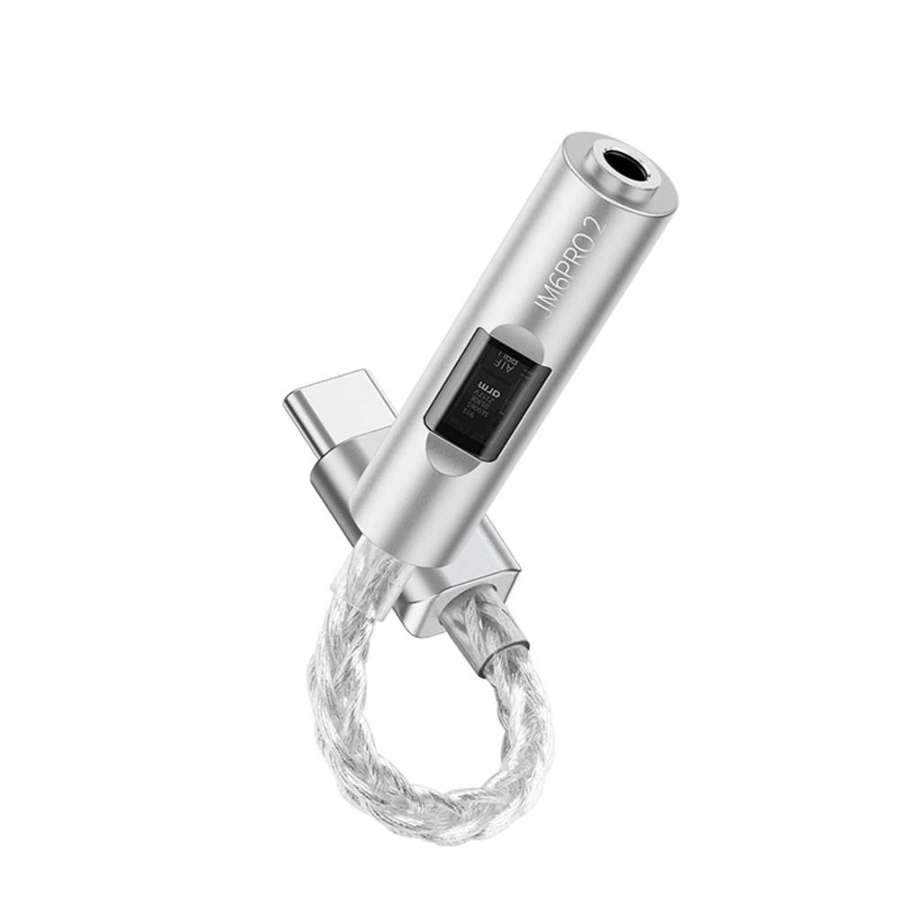 JCALLY JM6 PRO 2 USB C ถึง 3.5 มม.อะแดปเตอร์เสียง DAC เครื่องขยายเสียง CX31993 ชิป & MAX97220 ประสิทธิภาพสูงเสียง Amp สําหรับหูฟัง, 70mW เอาต์พุต, AUX Dongle สําหรับ iPhone, Android, PC