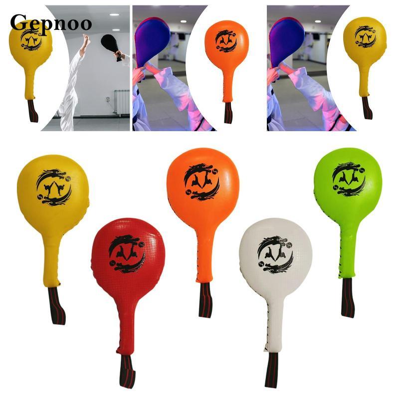 Gepnoo Taekwondo Kick Pad Boxing Pad หนัง PU เท้าเป้าหมายแบบพกพา Strike Target สําหรับ